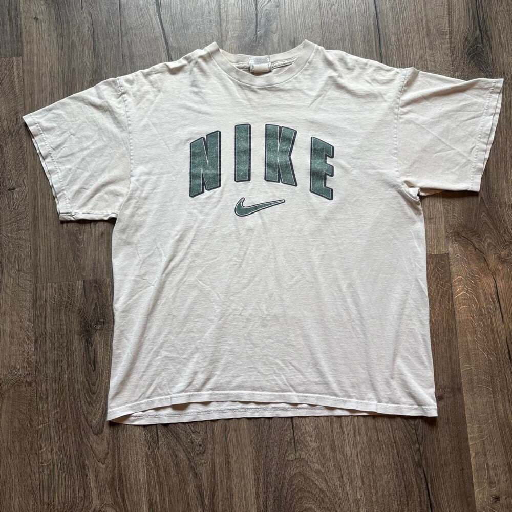 Vintage 90s Nike Arch Logo Graphic T-Shirt Made in USA